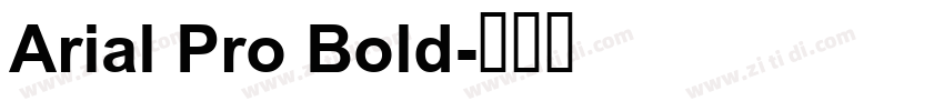 Arial Pro Bold字体转换